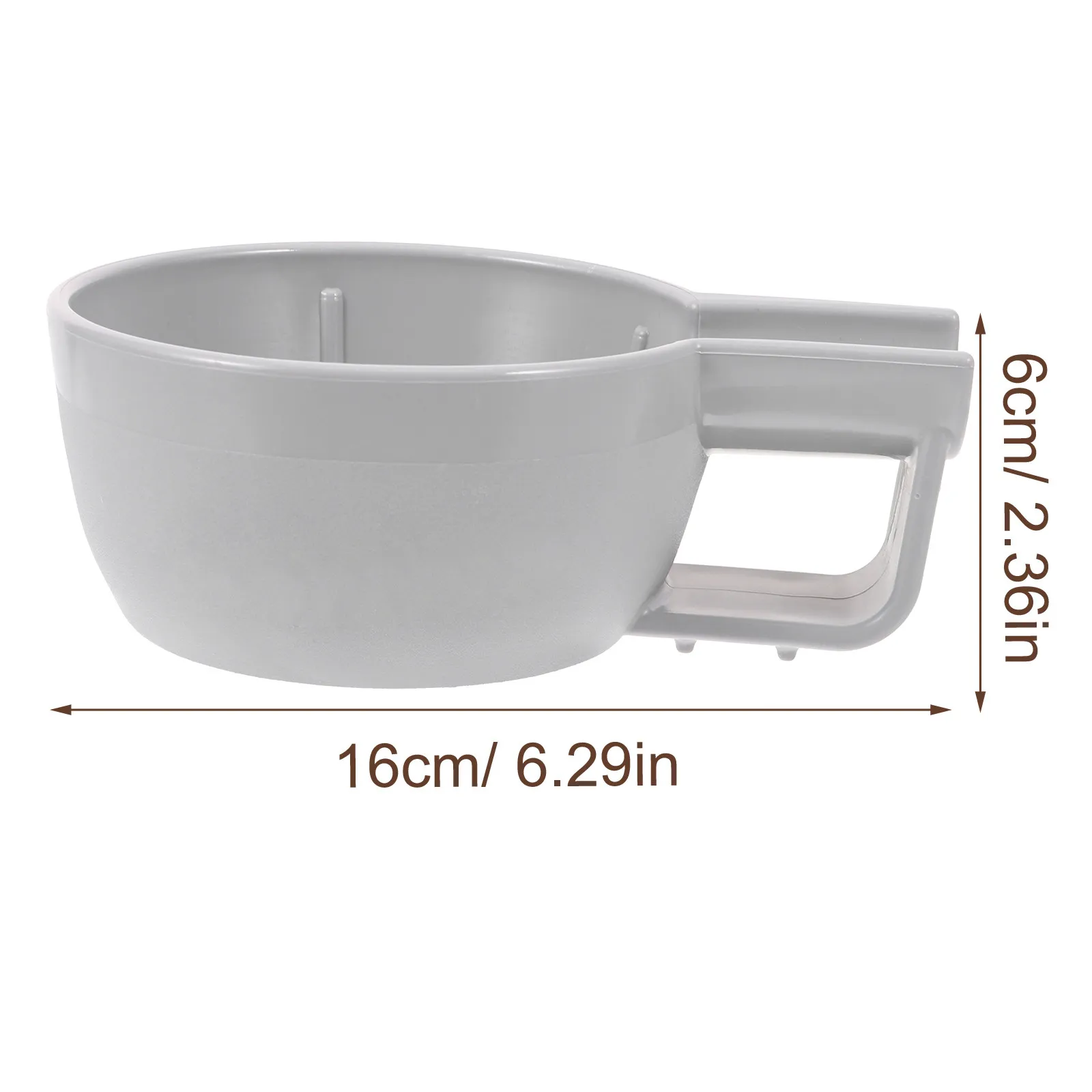 Men Shaving Bowl Plastic Shaving Equipment Large Foam Making Space Thick Polished Edges Comfortable Grip Travel Friendly Shave view 5