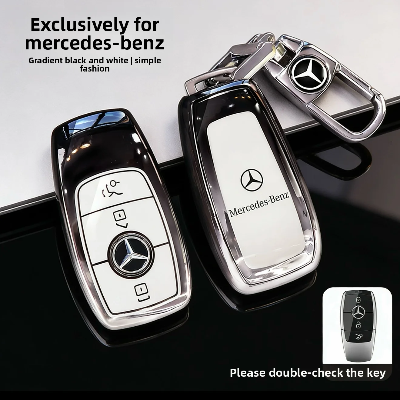 tpu Car Key Case Cover Shell Fob For Mercedes Benz A C E S G Class GLC CLE GLS W177 W205  W222 X167  car accessories