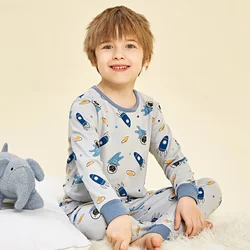 Baby Boys Pajamas Autumn Long Sleeved Children's Clothing Sleepwear Teen Pajama Cotton Pyjamas Sets For Kids 6 8 10 12 14 Years