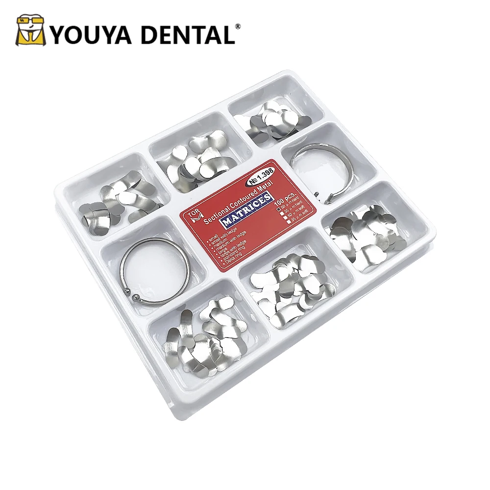 

Dental Forming Sheet Douban Molding Sheet Stainless Steel Dental Lab Dentistry Dental Matrix Sectional Contoured Metal Matrices