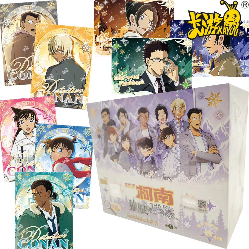 Novo kayou genuíno detetive conan coleção cartões clássico raciocínio anime filme requintado periféricos cartões meninos meninas brinquedo presente
