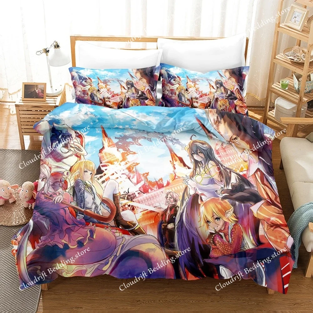 

Комплекты постельного белья с 3D-принтом Game The OVERLORD: пододеяльник и наволочки для кроватей Twin, Full, Queen, King. Постельное белье, домашний текстиль.