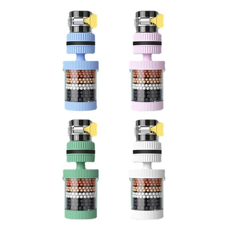 

Универсальный съемный и моющийся кухонный удлиненный вращающийся фильтр для смесителя, шестислойный, брызгозащищенный, как показано на рисунке