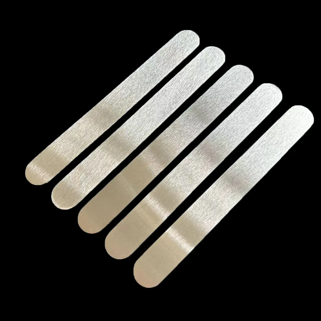 5 pcs metal scraps for disposable sandpaper  nail file pads mini metal base 135*16mm