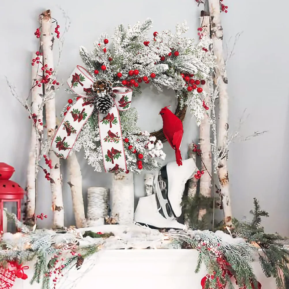 

Christmas Wreath Decorative Garland Xmas Party Hanging Wreath Wall Hanging Front Door Xmas Garland Christmas Decoration