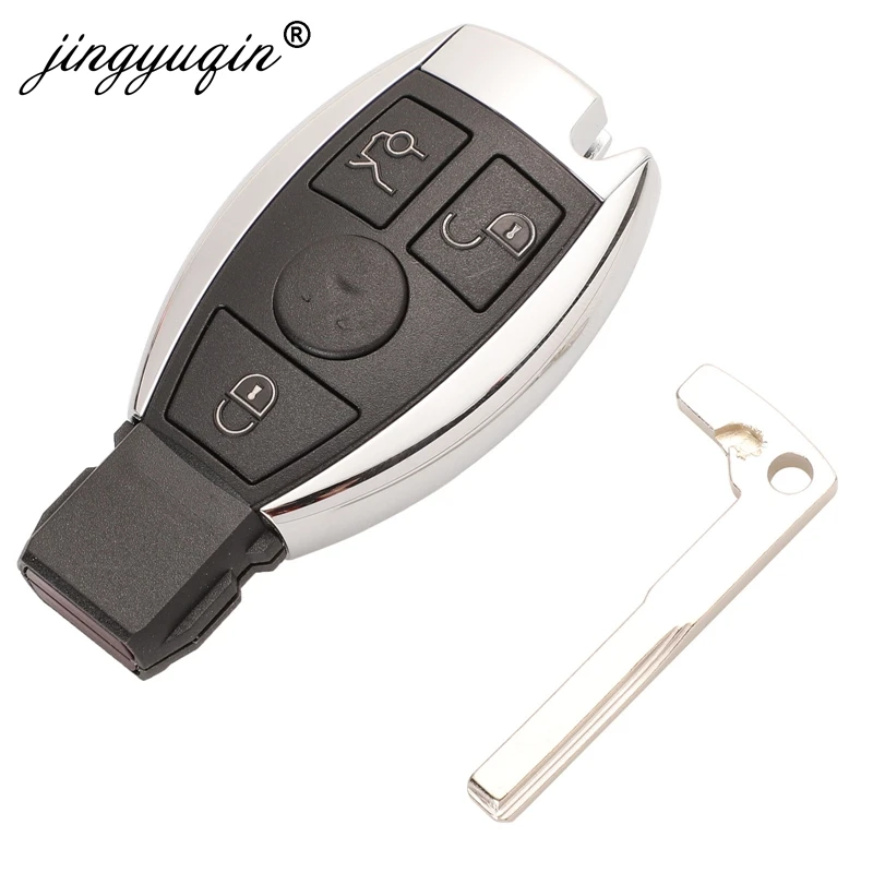 jingyuqin 5pcs Car Remote Key 3/4 Buttons for Mercedes Benz V1.5 PCB VVDI BE Key pro Improved Version Exchangeable 315Mhz/433Mhz