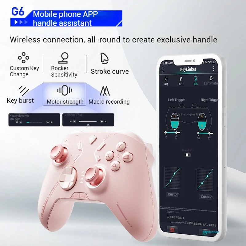 Machenike G6 Wireless Bluetooth Gamepad G6 G610 Customized Wireless Controller Full Hall Magnetic Sensing System No Latency Gift