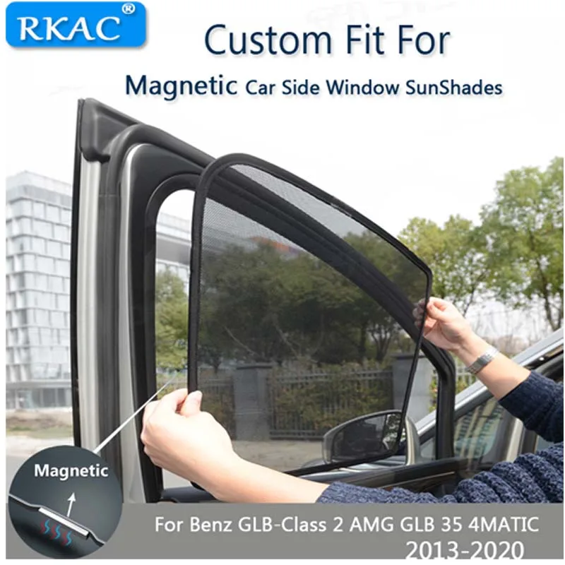 Afbeelding: Custom fit Magnetische auto zijruit schaduw auto Zonneklep Schild voor kinderen Auto Gordijn Mercedes-Benz GLB-Klasse AMG GLB 35 4 MATIC