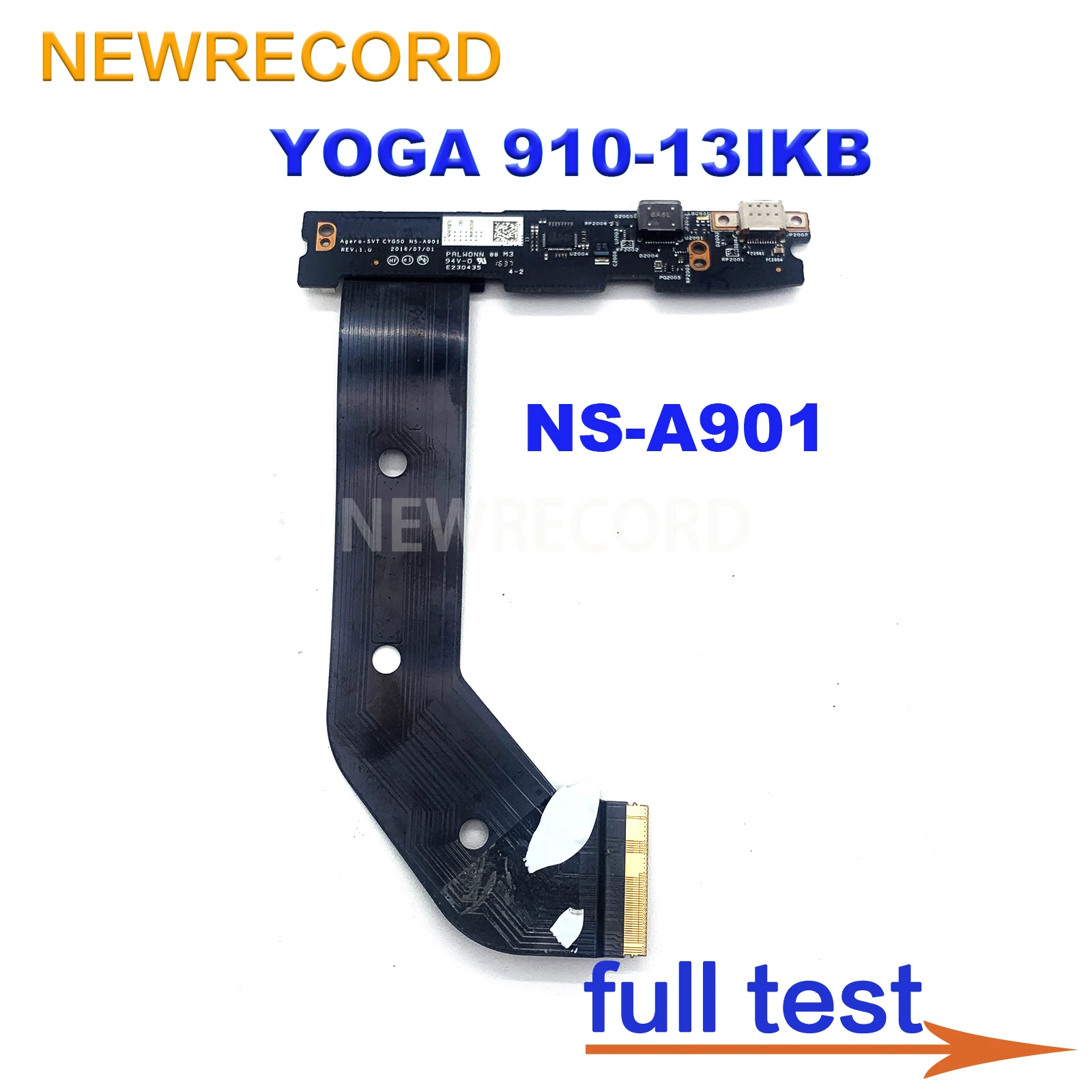 

For Lenovo YOGA 910-13IKB NS-A901 Replacement Laptop Charging Port USB Type-C Board / Cable 100% Test Terfect 5C50M35042