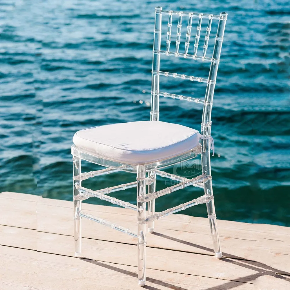 Home Transparent Dining Hotel Crystal Chair Commercial Furniture Outdoor Wedding Chair Banquet Lounge Chairs For Events