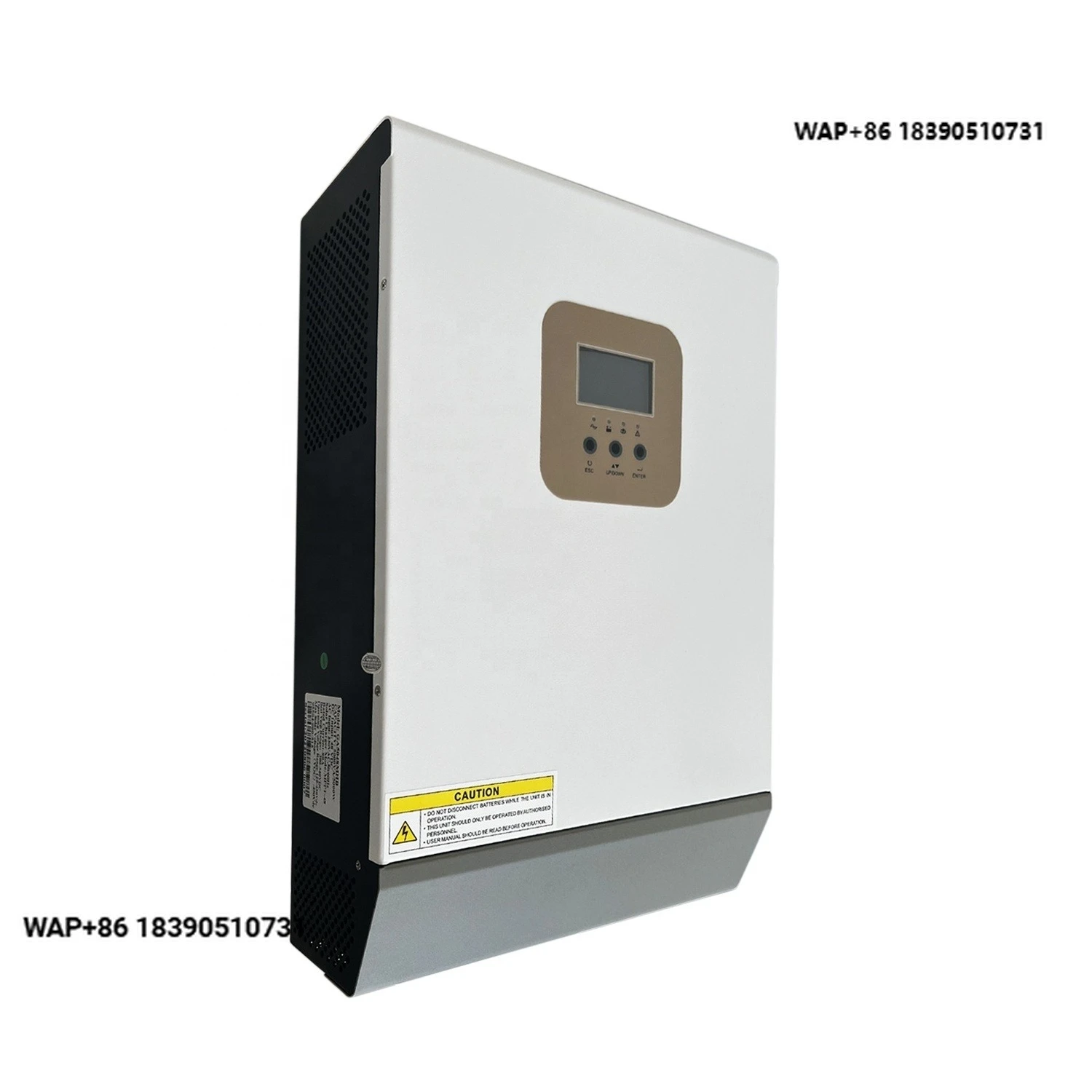 Off-grid 3KW Hybrid Solar Inverter with Charge Controller Pure Sine Wave Single Output Works with LiFepo4 Batteries