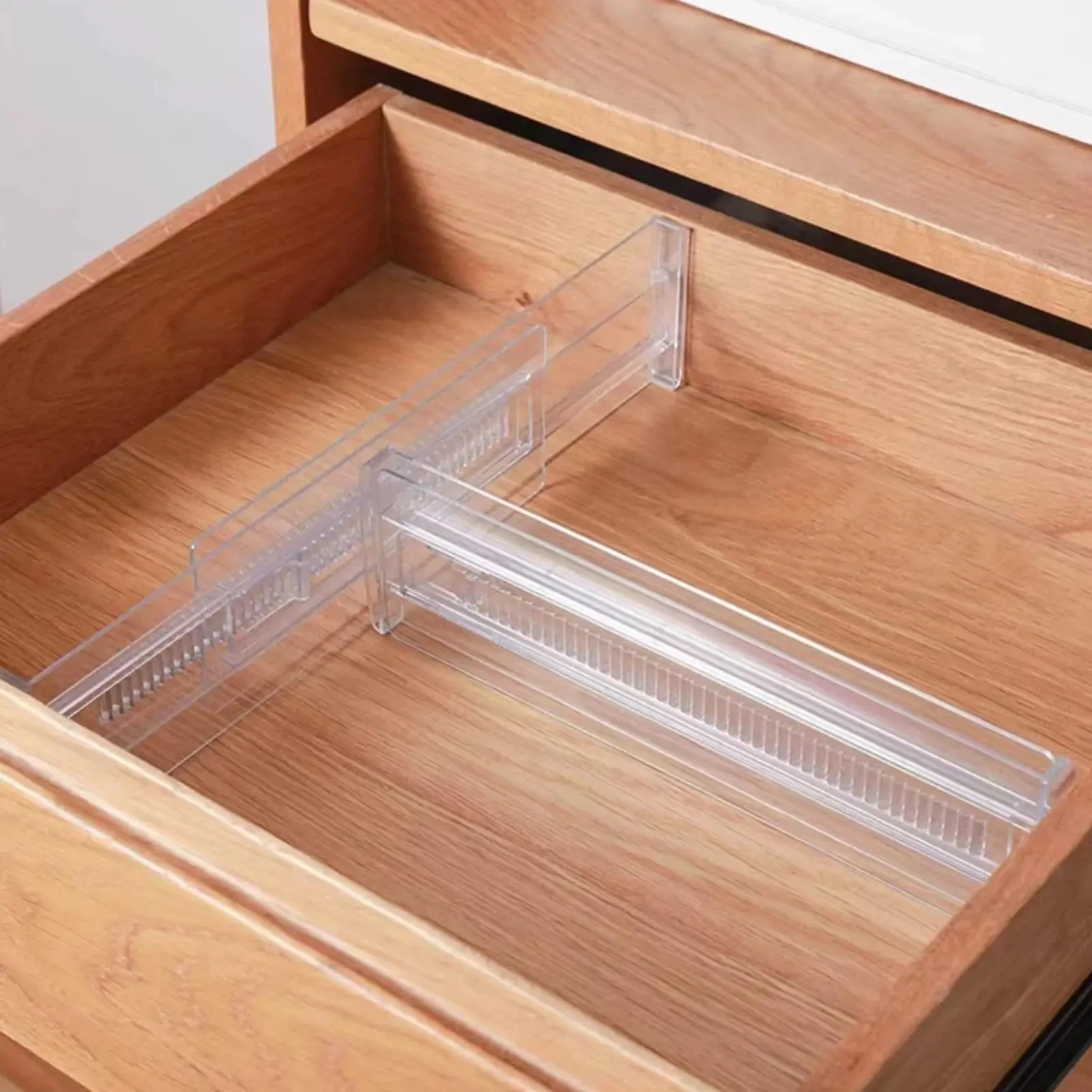 

Free Expandable Combination Drawer Organiser Divider Kitchen Divider Transparent Divider Wardrobe Drawer Sorting Divider