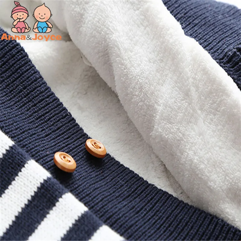 Baby ClothesWinter Cap Hats Baby Sweaters Baby Rompers Thick Cotton Outfit Newborn Jumpsuit for Children Baby Costume image 5