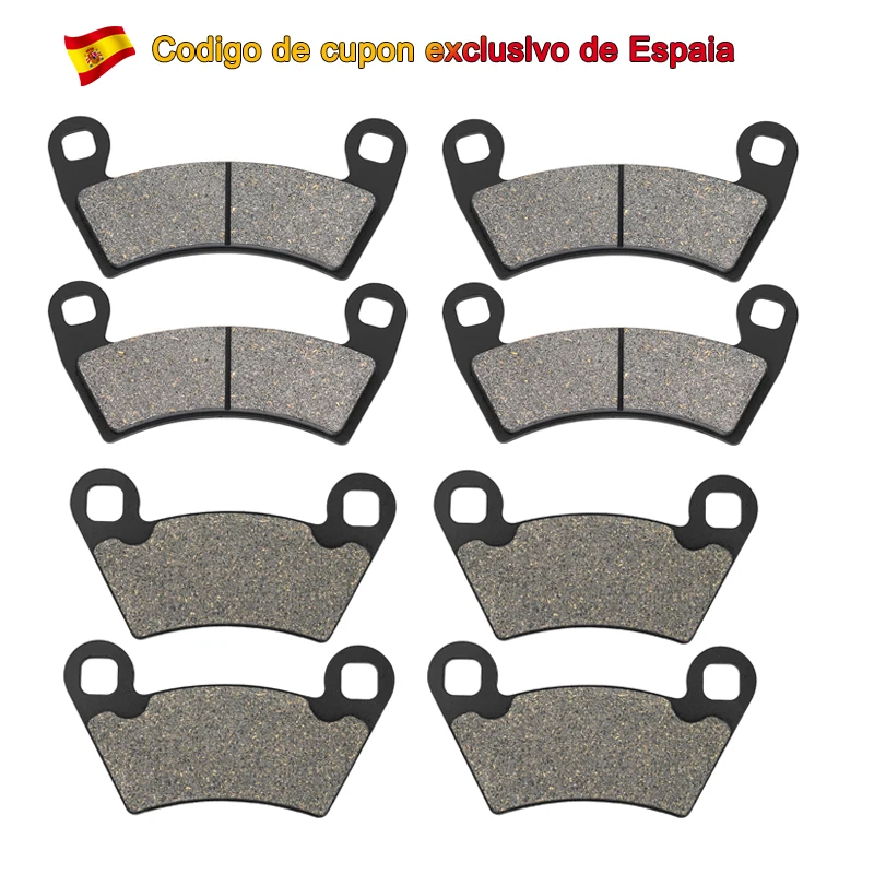 1/2/3/4 pares de pastillas de freno delanteras y traseras para motocicleta POLARIS ATV Brutus HD 400 500 700 800 900 900D 1000 Ranger EV EFI HO RZR