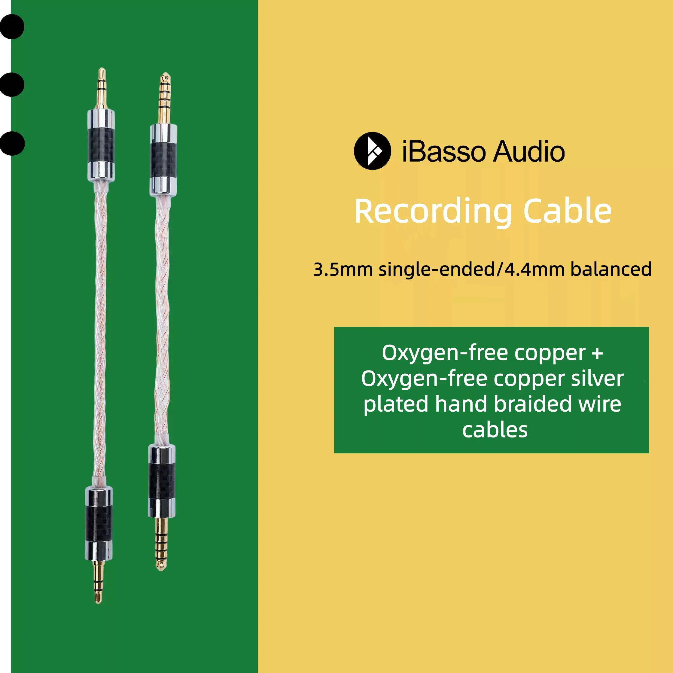 cable de audio ibasso de 35 mm de un solo extremo y 44 mm balanceado cable de grabacion cable de senal para amplificador de auriculares con decodificador para ibasso pb6