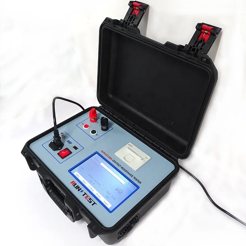 100A Portable Automatic Contact Resistance Tester Loop Resistance Tester for Circuit Breaker