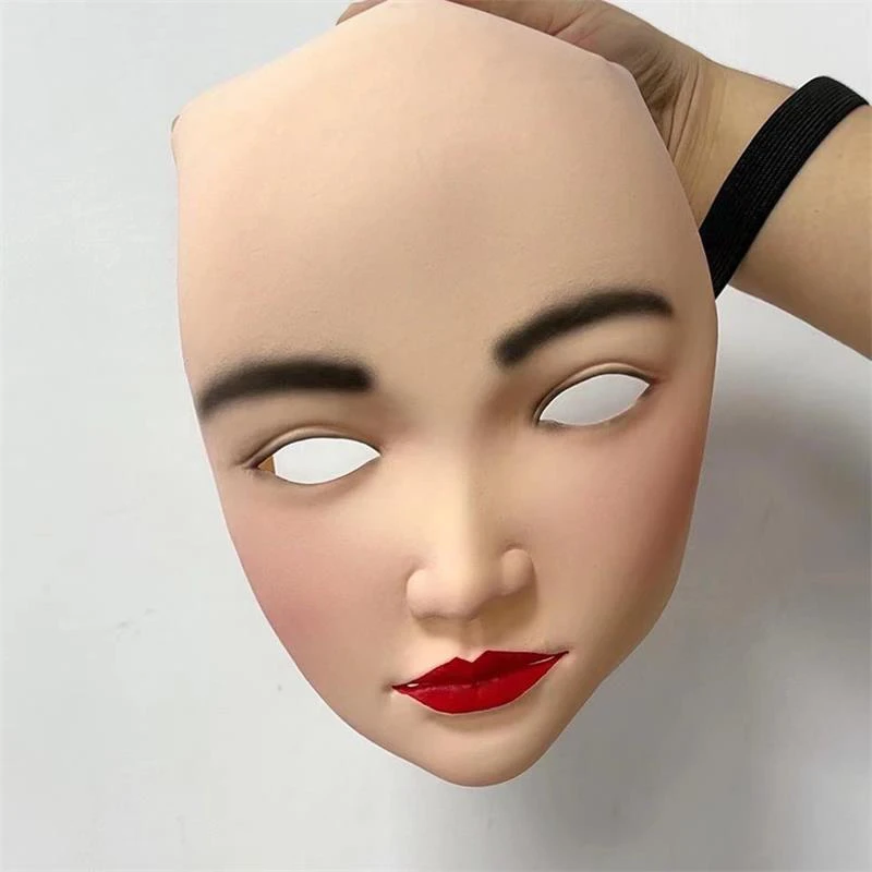 قناع غير مرئي امرأة جميلة حفلة تنكرية فستان غطاء محرك السيارة قناع الوجه الكامل لوازم الأداء الدعائم قناع مثير