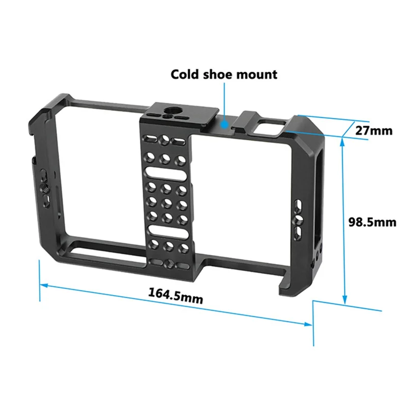 مسجلات و2 حامل للأحذية الباردة - قفص شاشة كامل جديد لشاشات Feelworld CUT6 CUT6S 6 بوصة 4K التي تعمل باللمس