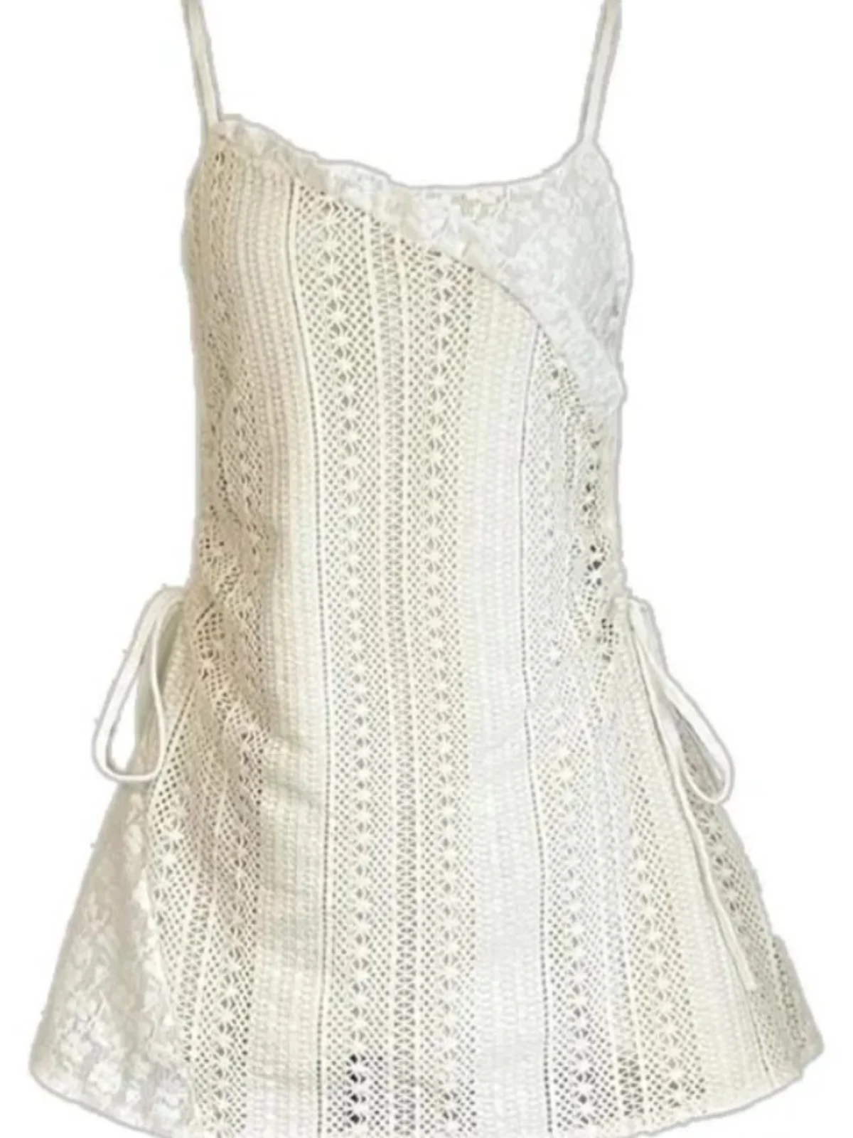 Saia curta estilo coreano com retalhos de renda, camada de base fena, saia sobreposta da moda, roupa interna, saia inferior