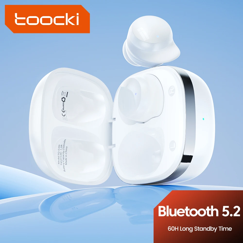 

Toocki Wireless Bluetooth Earphone Mini TWS Earbuds Bluetooth 5.2 Sport Headphones Touch Control in-Ear Handfree Earbuds