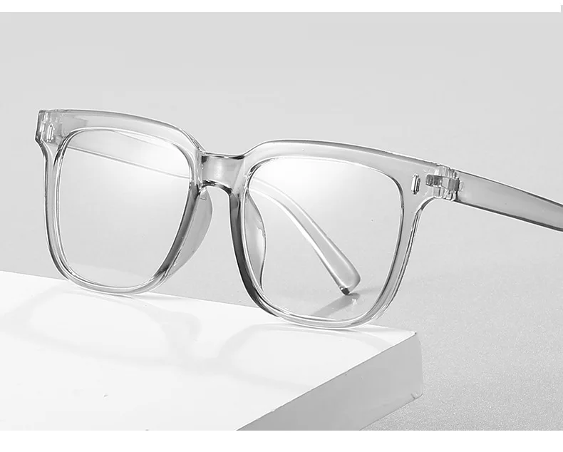 Klare Quadratische Photochrome Myopie Brille Männer Frauen Fertig Rezept Kurzsichtige Gläser Outdoor Verfärben Fahren Brillen – Detail 7