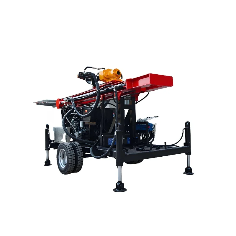 

Портативная гидравлическая роторная буровая установка для водяных скважин глубиной 100 м/машина для бурения водяных скважин с электрическим запуском