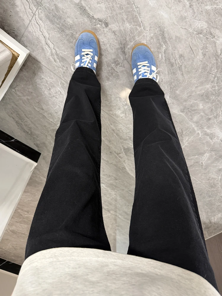 

Мужские джинсы Cleanfit: черные, прямого кроя, на флисовой подкладке, зимние, зауженные, с легким клешем, в американском стиле