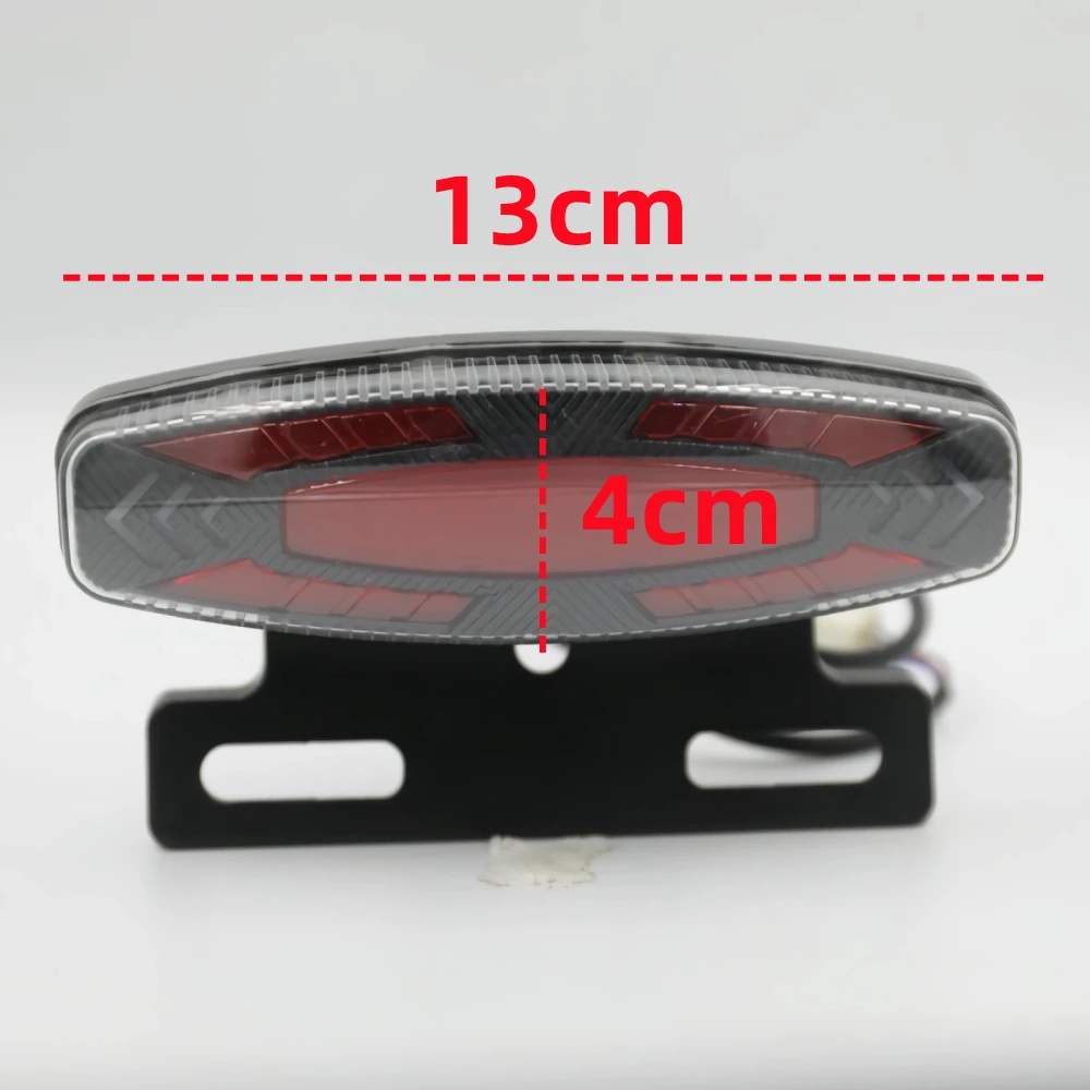 1Pc E Bike Taillight With Turn Signal Flashing 36V 48V Ebike Rear Light Position Brake Lamp