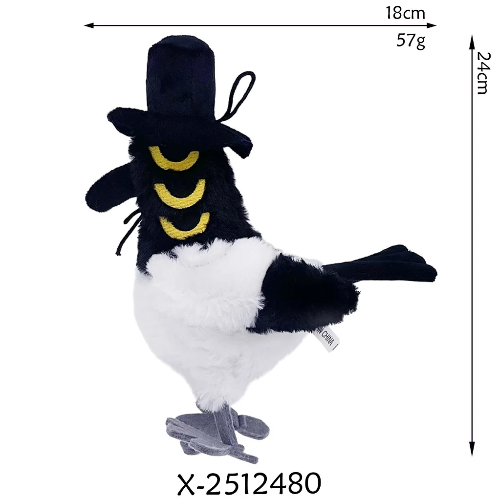 New Kpop Demon Hunters Anime Movie Tiger Plush Toy Crow Cosplay Tiger Stuffed Toy Doll K Pop Demon Hunters Merch Birthday Gift