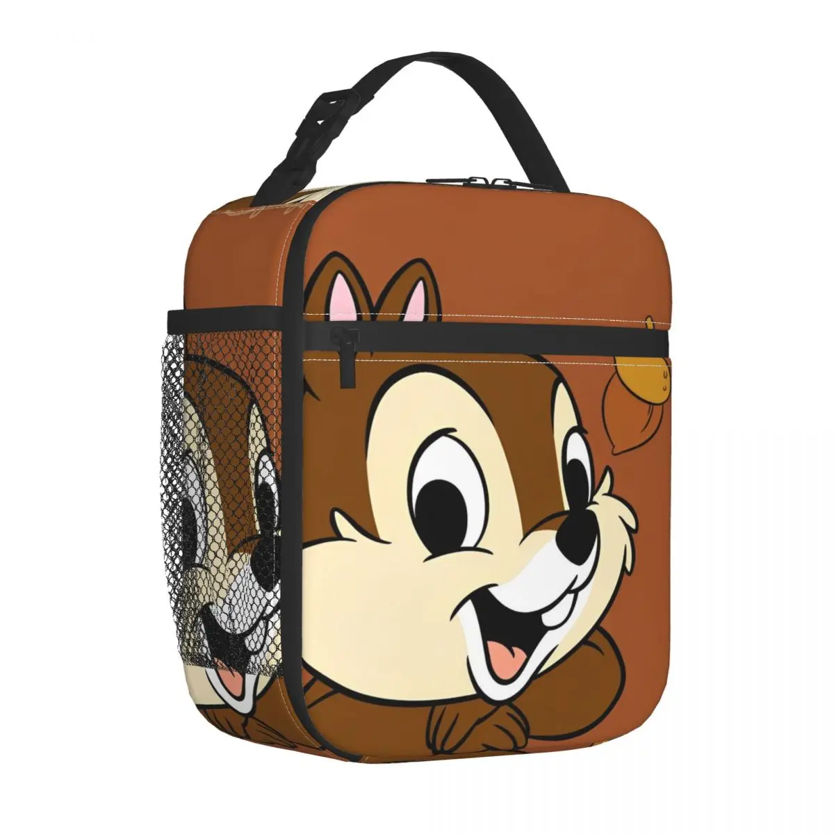 

Chip 'n' Dale Naughty Insulated Lunch Bag Portable Lunch Container Cooler Bag Tote Lunch Box Beach Travel Food Bag