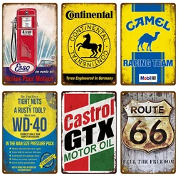 Metal Sign Auto Parts Vintage Tin Sign Poster Man Cave Plate Motor Oil Garage Cars Wall Art Decor Stickers Gas Plaque Decoration