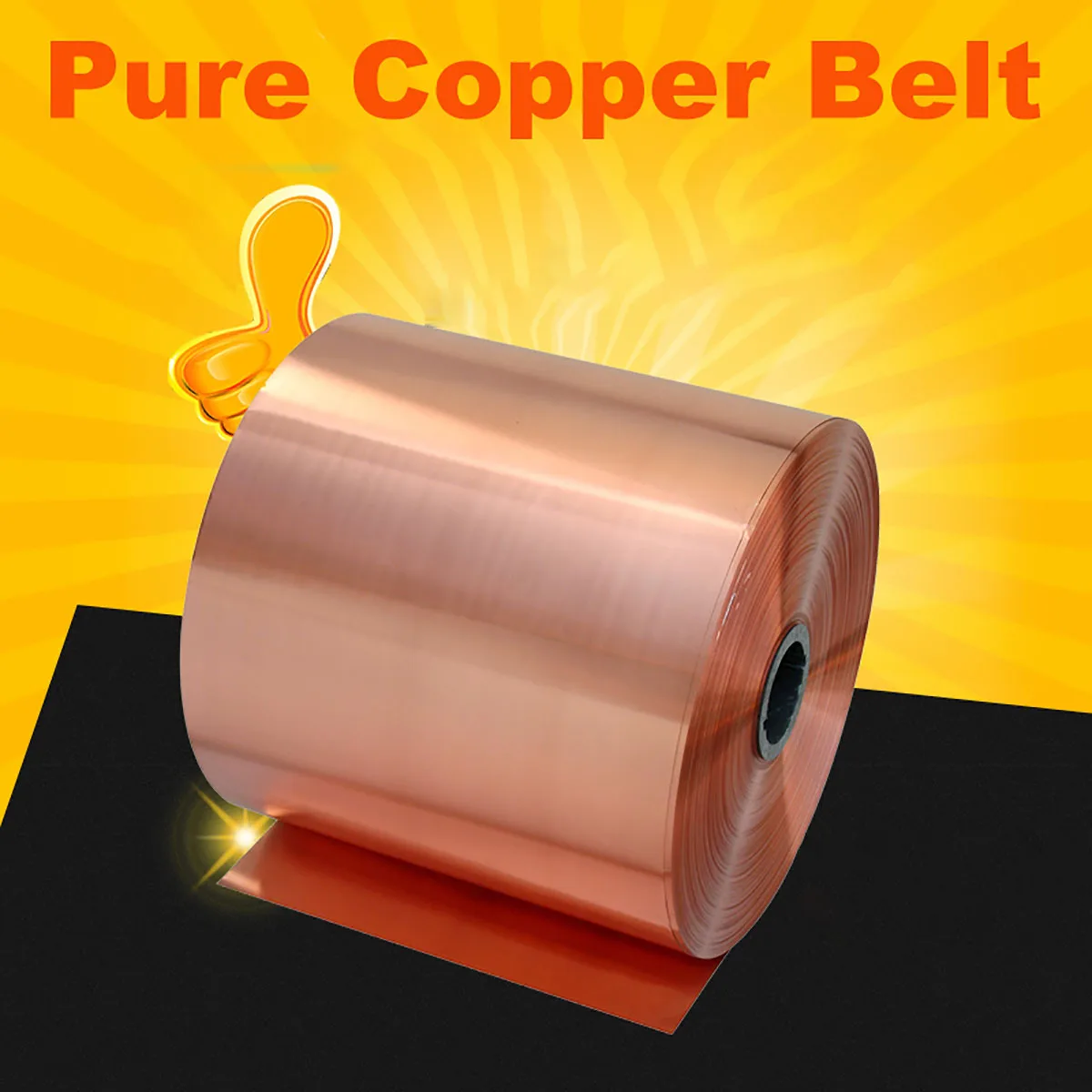 1Meter Thick 0.01-1mm T2 Pure Copper Foil Strip Metal Red Copper Plate Sheet Narrow Strip Width 50 100 120 150 200 250 300 400mm