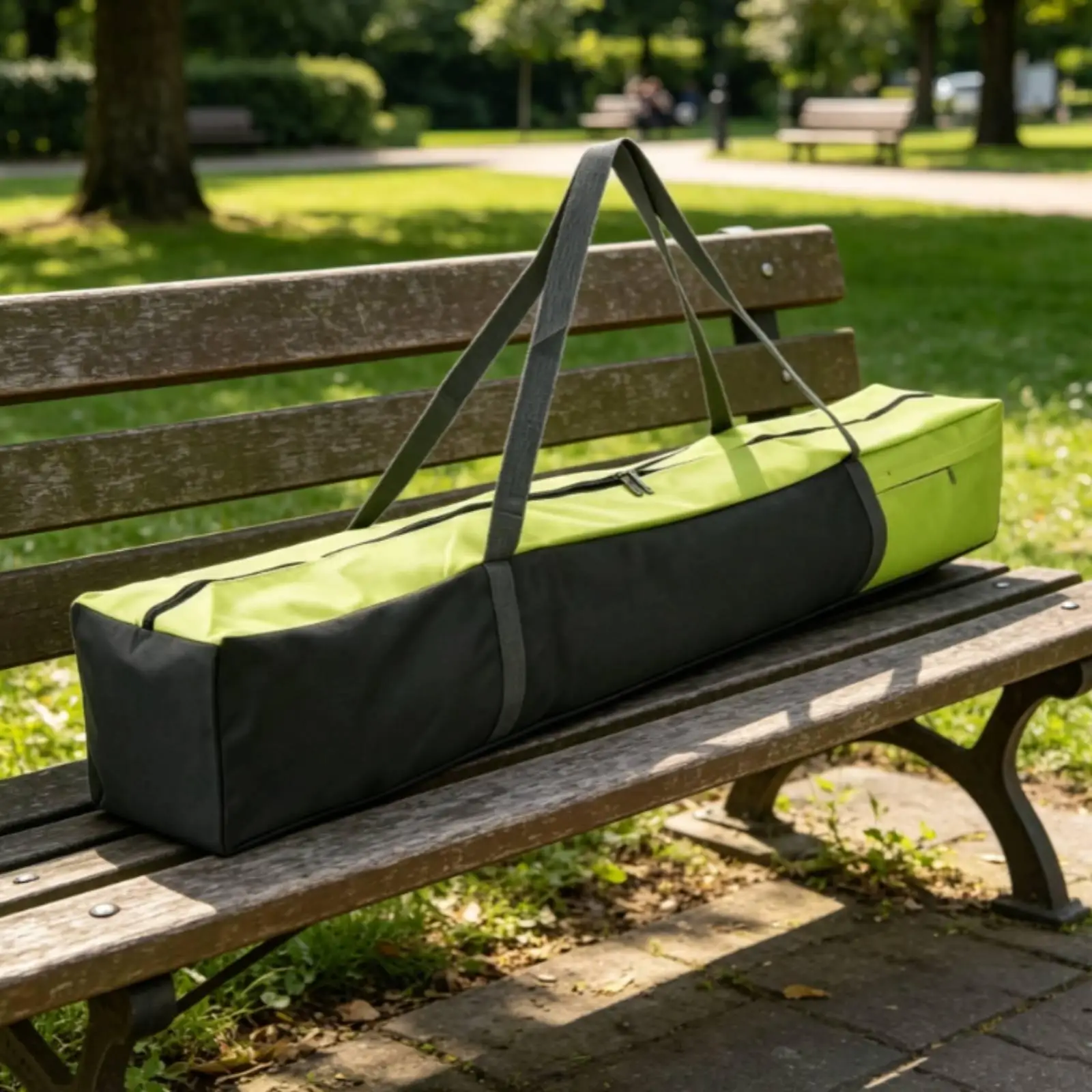 Oxford Cloth Industrial Pouch Yoga Bag Mat Holder Waterproof Wear Resistant with Side Pocket for Exercise Mat Transport