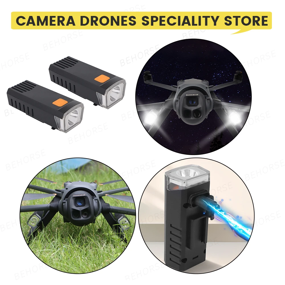 36 مللي متر LED ضوء وماض ل DJI Mavic 4 برو الهبوط مع Doube ليلة مشاعل ل DJI Mavic 4 برو ملحقات طائرة بدون طيار