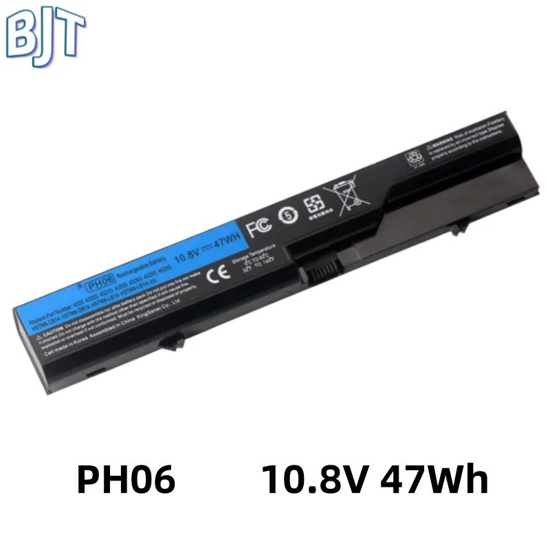 New 6 Cells Laptop Battery PH06 For HP ProBook 4320s 4325s 4525s 4420s 4520s 420 421 425 PH06 HSTNN-CB1A HSTNN-DB1A 593572-001