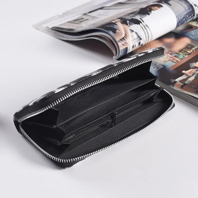 Кожаный женский кошелек, классический леопардовый животный принт, длинные кошельки, женский держатель для карт, клатч, модные женские кошельки