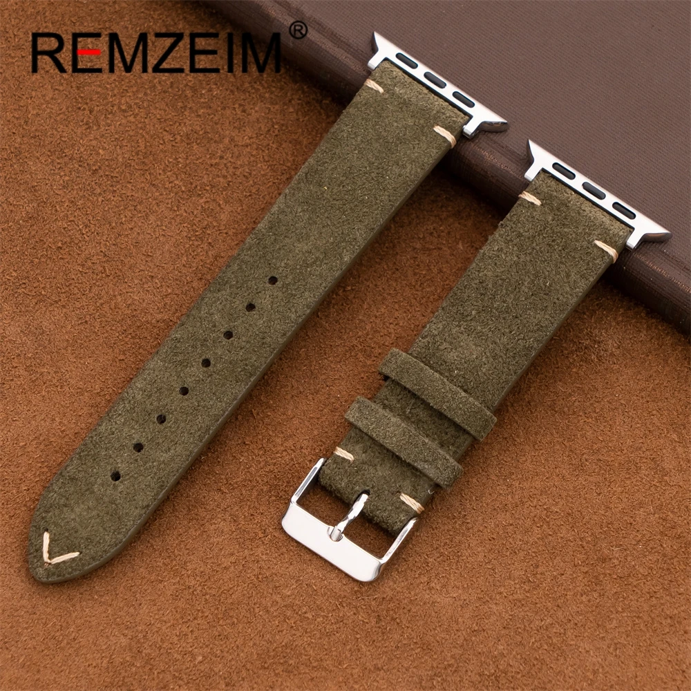 الراقية الجلد المدبوغ حزام ل سوار ساعة يد آبل 46 مللي متر 45 مللي متر 44 مللي متر 42 مللي متر 38 مللي متر 40 مللي متر 41 مللي متر 49 مللي متر Ultra2 معصمه ل Iwatch 1-10 SE