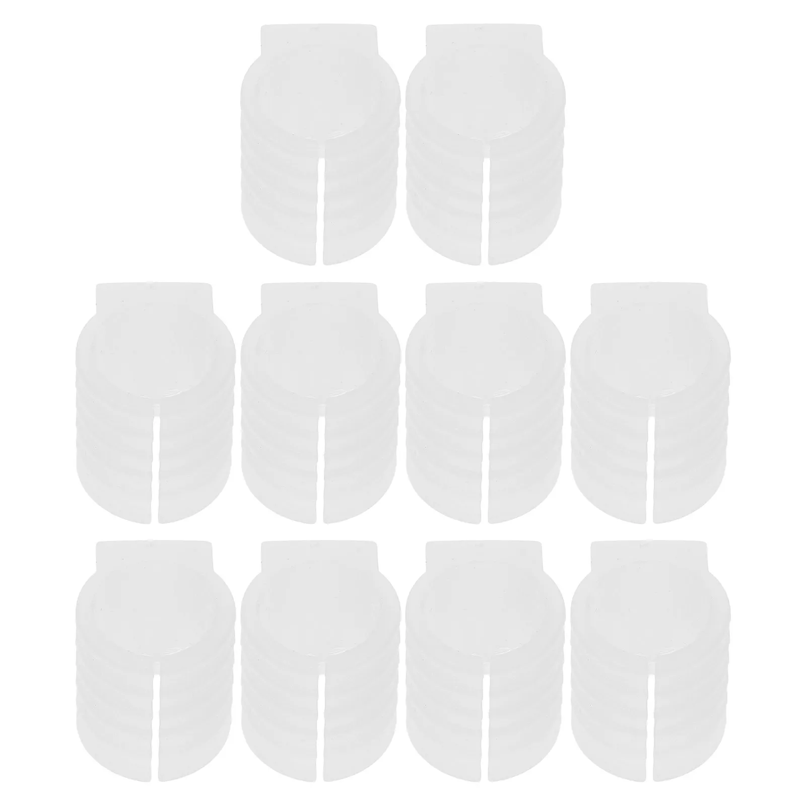 10Pcs U Shaped Chair Glides Plastic Tubing Caps for Sled Base Chairs Protect Furniture Feet Floors Chair Leg Tips Prevent