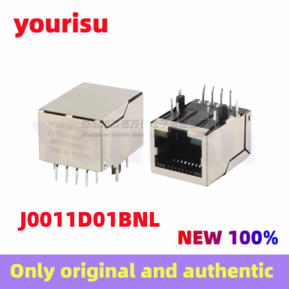 

10Pcs/Lot Original J0011D01BNL J0011D01 Network port connector RJ45 built-in transformer filter with light