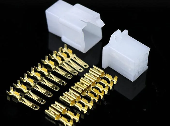 10set/lot 2.8mm 2/3/4/6/9 pin Automotive 2.8 Electrical wire Connector Male Female cable terminal plug Kits Motorcycle ebike car