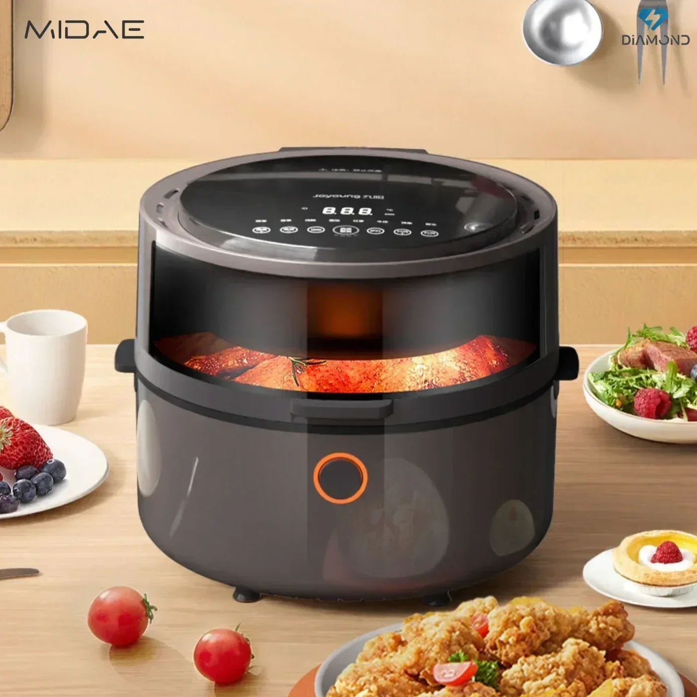 Joyoung Air Fryer - Home new video electric fryer. Multifunctional automatic smart. Large capacity oven. Ideal for home cooking