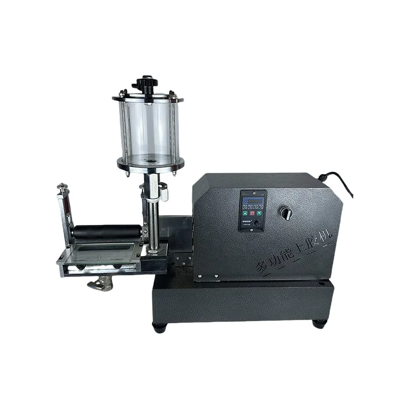 

New Model 16CM Small Adhesive Machine/belt Desktop Speed Adjustable White Glue Paper Machine Small Cold Gluing Machine For Sale