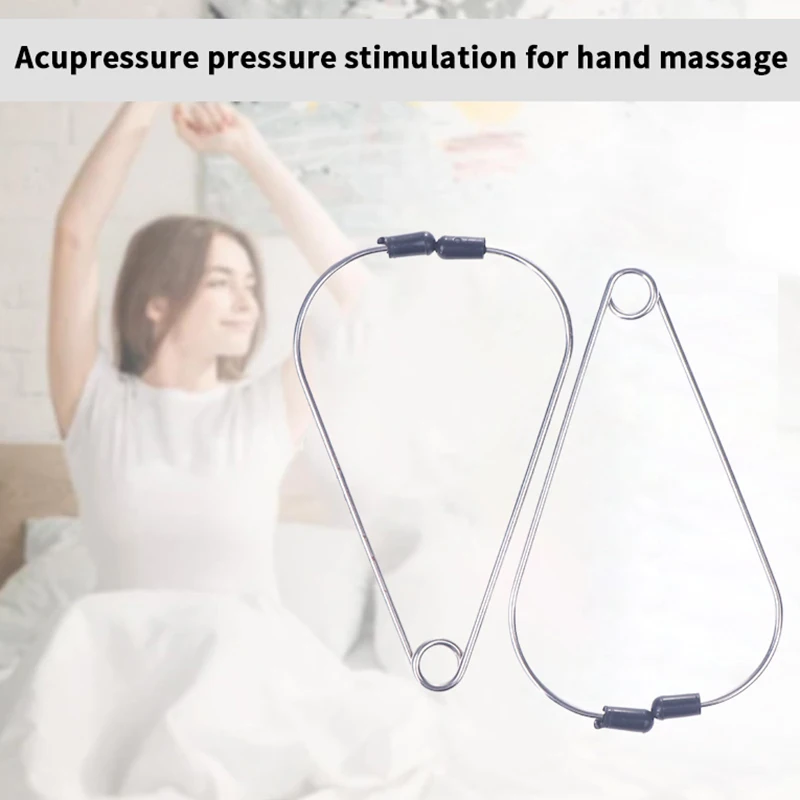 Acupoint Finger Joint Point Metal Massage Clip Portable Hand Meridian Massager Acupressure Clip Hand Acupuncture Points Clip