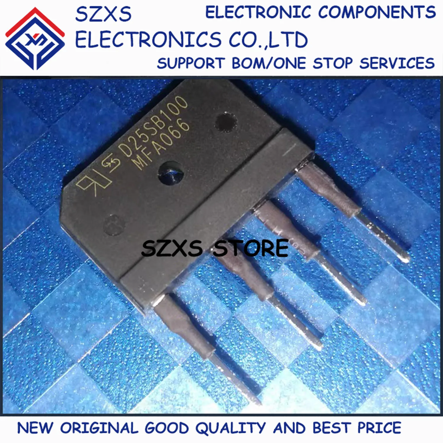 

New Original 10Pcs D25SB100 D25XB100 ZIP-4 1000V 25A Induction Cooker Rectifier Bridge In Stock Good Quality