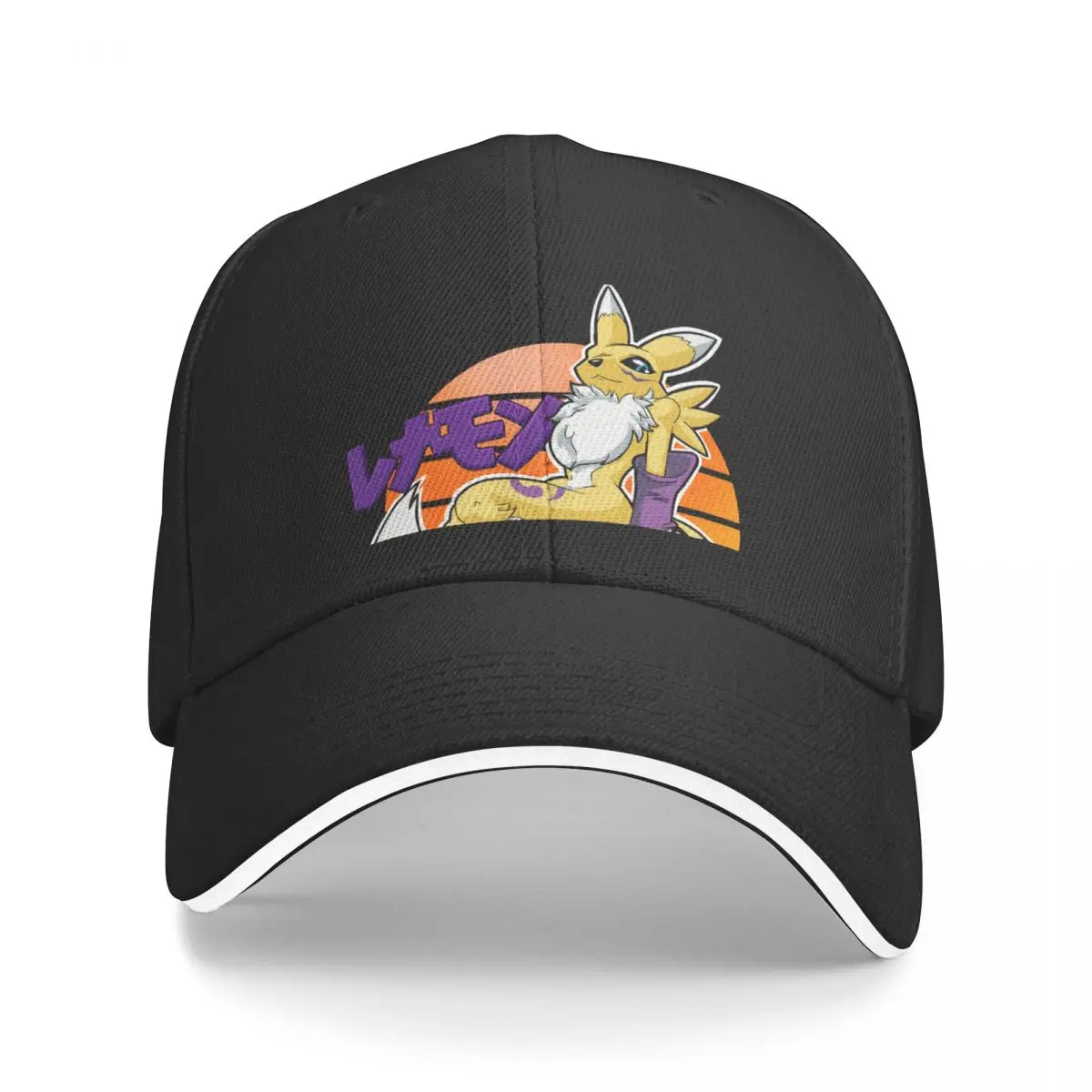 Sunset Renamon Baseball Cap hiking hat derby hat Women's Hats For The Sun Men's