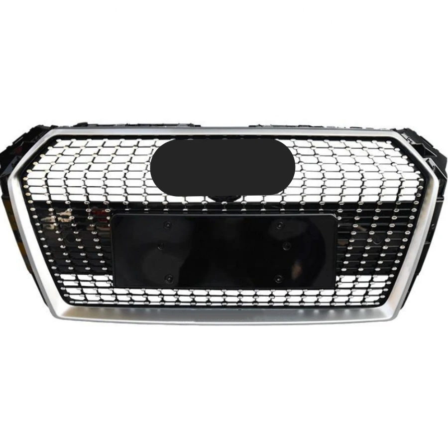 Front Hood Grille Car Front Bumper Grill Center Grille Upgrade for Babysbreath Grill for  A4/S4 B9 2017-2019 Fast Shipping