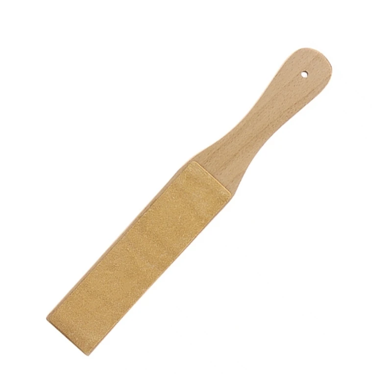 Double Sided Knife Stropping Paddle Block Polishing Tool Leather Strop