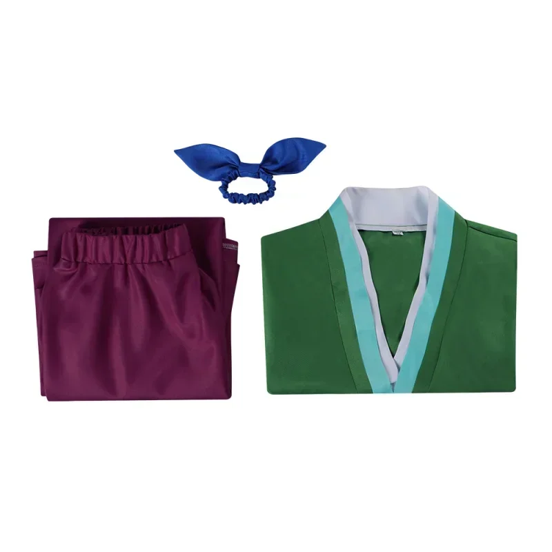 Maomao Cosplay Costume Anime The Apothecary Diaries Dress Skirt Green Top Women Kimono Uniform Halloween Carnival Party - view 6