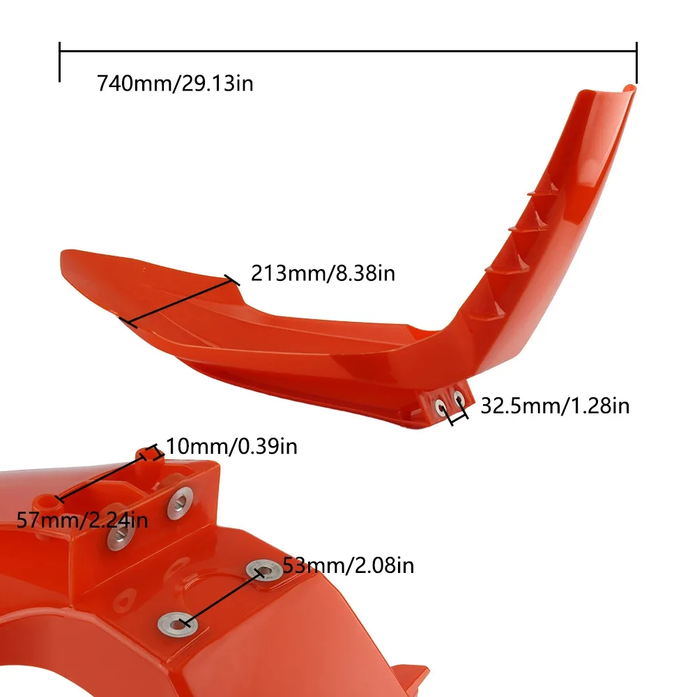 

Motocross Tuning Mudguard for KTM 250 350SX-F Dirt Bike Motorcycle Front Fender，Motorcycle Accessories