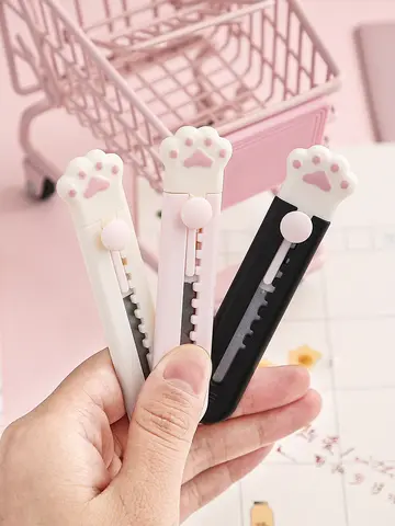 Mr.Paper Mini Cat Claw Utility Knife Creative Cute Convenient Hand Account Paper-cutting Tool Student Stationary Art Supplies
